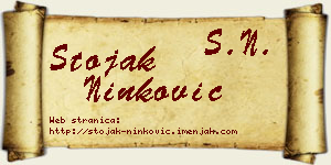 Stojak Ninković vizit kartica